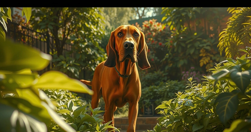 Bloodhounds are great scent hunters and have a famous sense of smell.