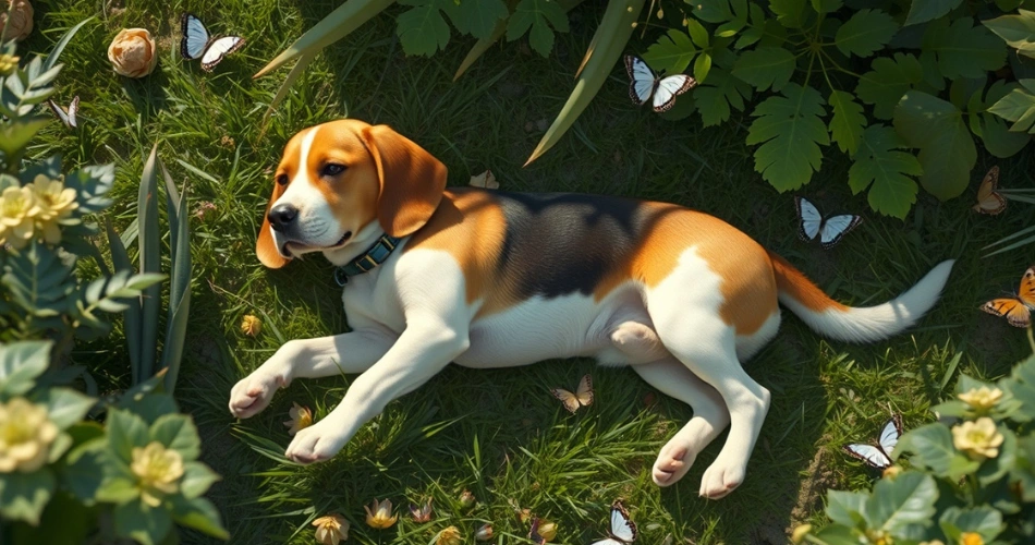 With its floppy ears, the Beagle is a popular family dog that is also great at hunting. 