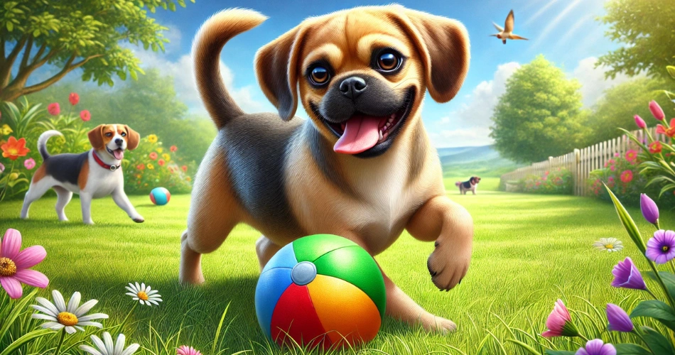 fun of puggle dog 